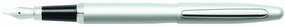 Sheaffer Vfm Strobe Silver Fountain Pen magnetic metallic