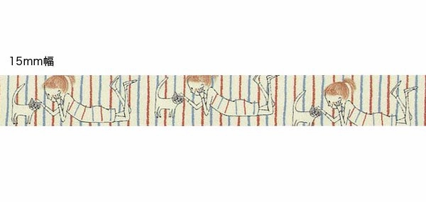 Sheri Stripe Cat Washi Tape Shinzi Katoh Design magnetic