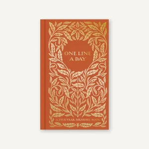 Gilded One Line A Day Journal small minimalist