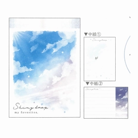 Shiny Drop Sky Mini Notepad classic popular