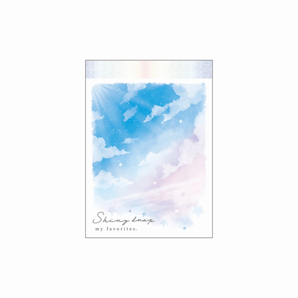 steel Shiny Drop Sky Mini Notepad