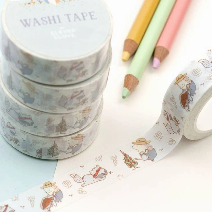 Gardening Washi Tape cool bold