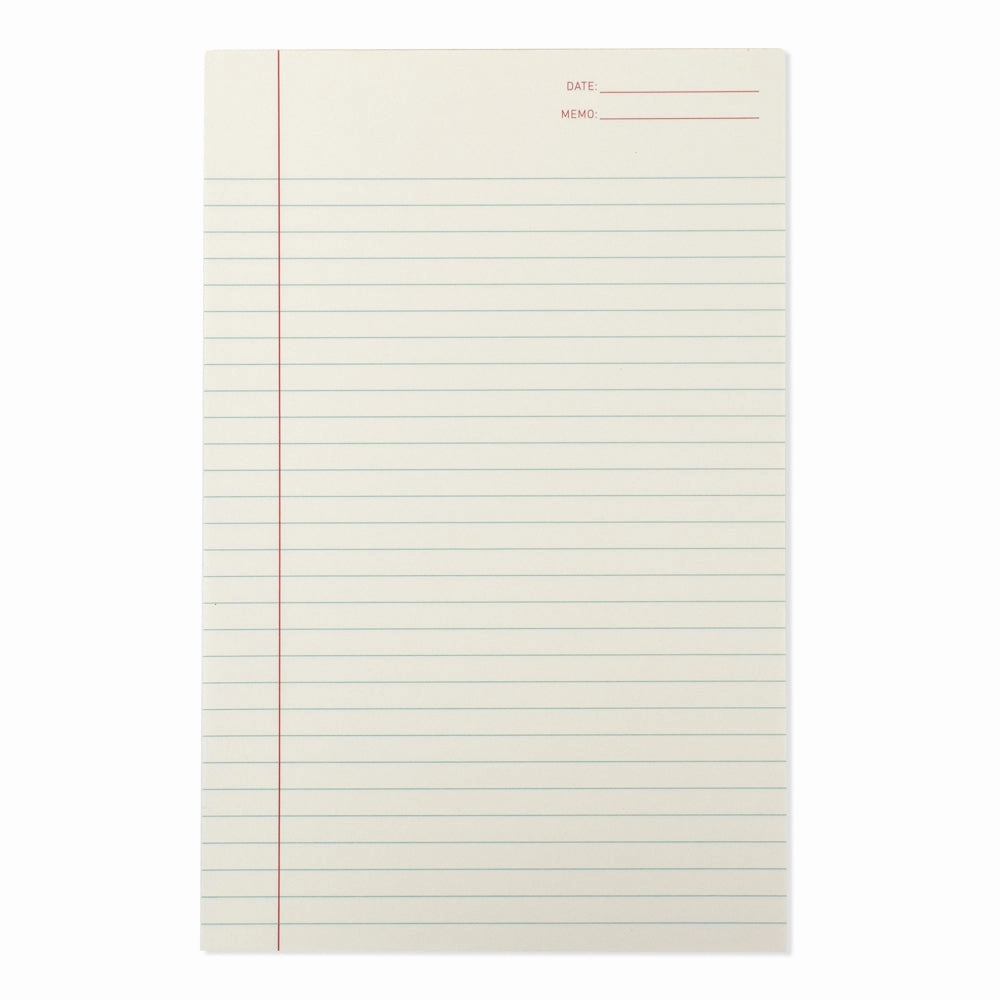 Lined Notepad bamboo tall