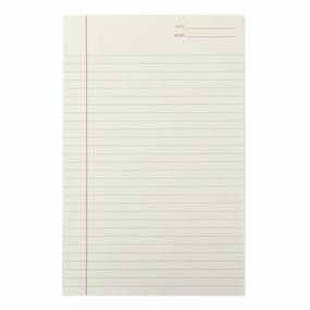 Lined Notepad bamboo tall