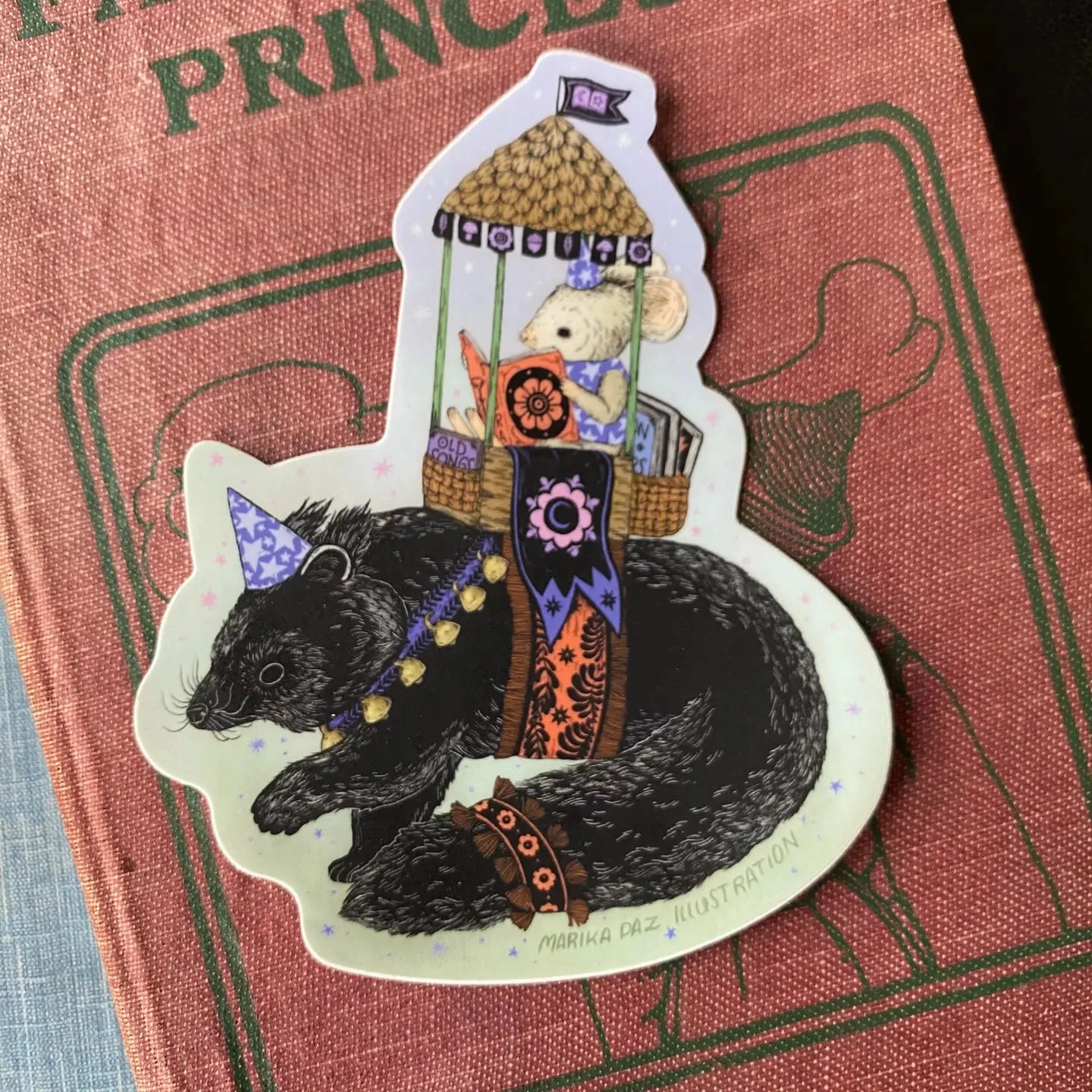 Marika Paz Vinyl Sticker - Booksworth And The Binturong springloaded kit