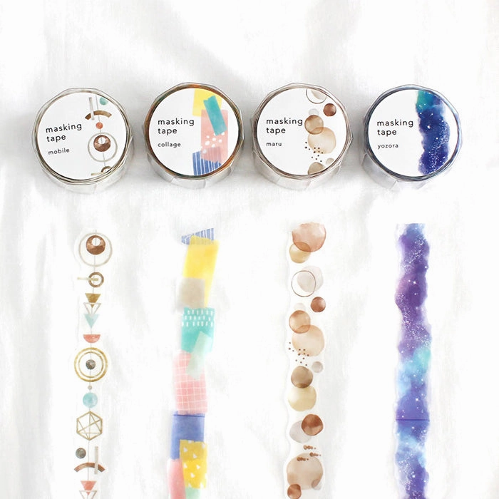 boxed Mobile Geometric Washi Tape Mind Wave