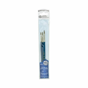 exclusive superior Round Sable Paintbrushes - Set Of 3