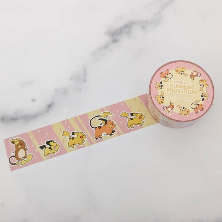 flat Running Pikalution Washi Tape