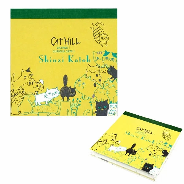 Shinzi Katoh Memo Pad - Cat Hill Yellow giant latest