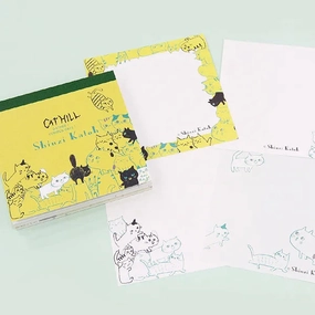 Shinzi Katoh Memo Pad - Cat Hill Yellow valuable sealed