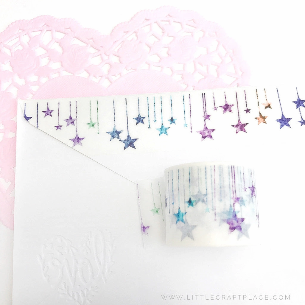 Shiny Star Washi Tape round