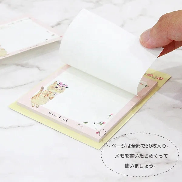 shiny heatproof Shinzi Katoh Chaton Chaton Sticky Notes - Flower Crown
