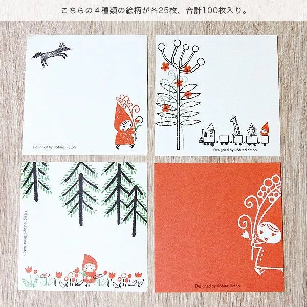 Shinzi Katoh Memo Pad - Bouquet single