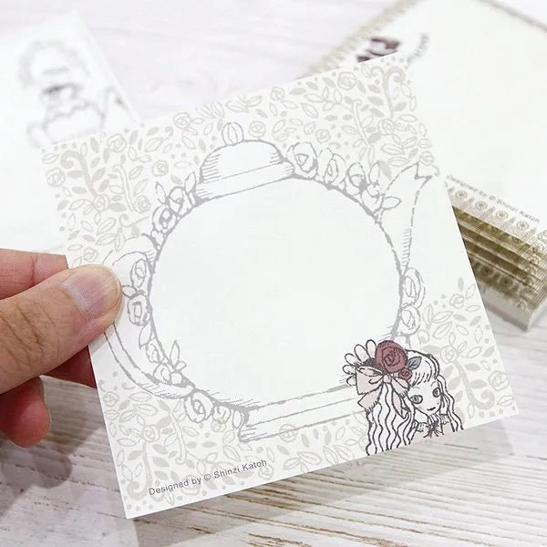 Shinzi Katoh Memo Pad - Mad Tea Party minimalist leather