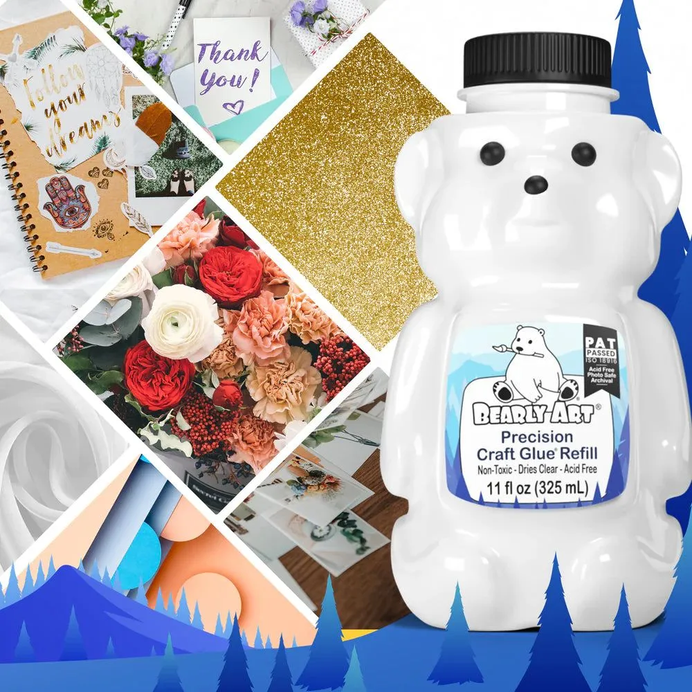 heatproof collectible Bearly Art Precision Craft Glue - The Refill
