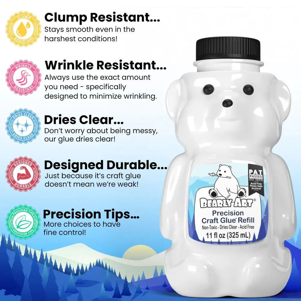 trendy bestselling Bearly Art Precision Craft Glue - The Refill