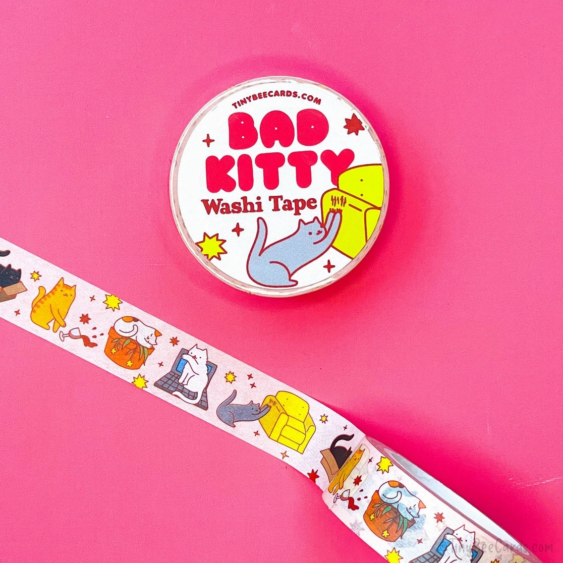 organic luxury Bad Kitty Mischief Washi Tape