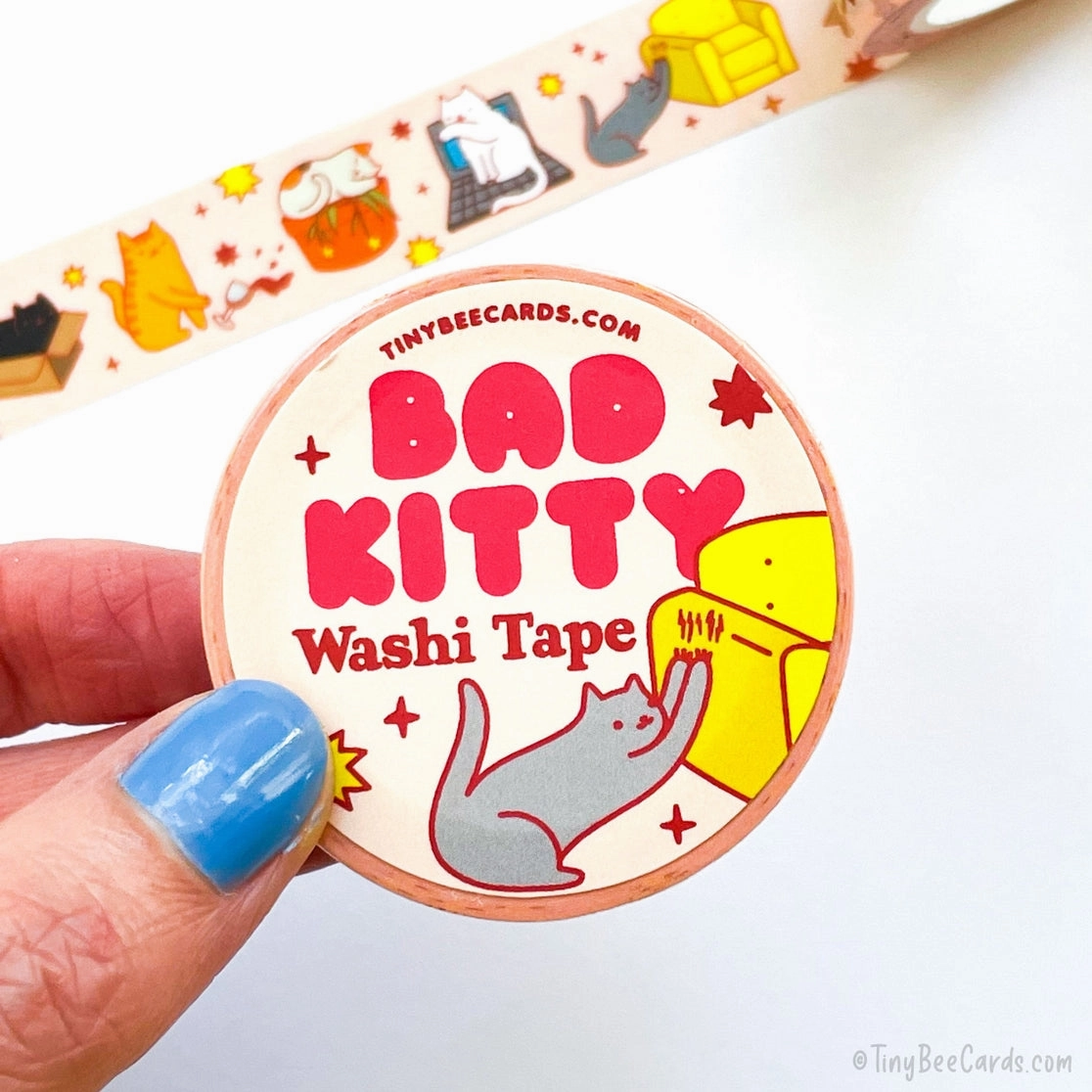 Bad Kitty Mischief Washi Tape metal bestselling