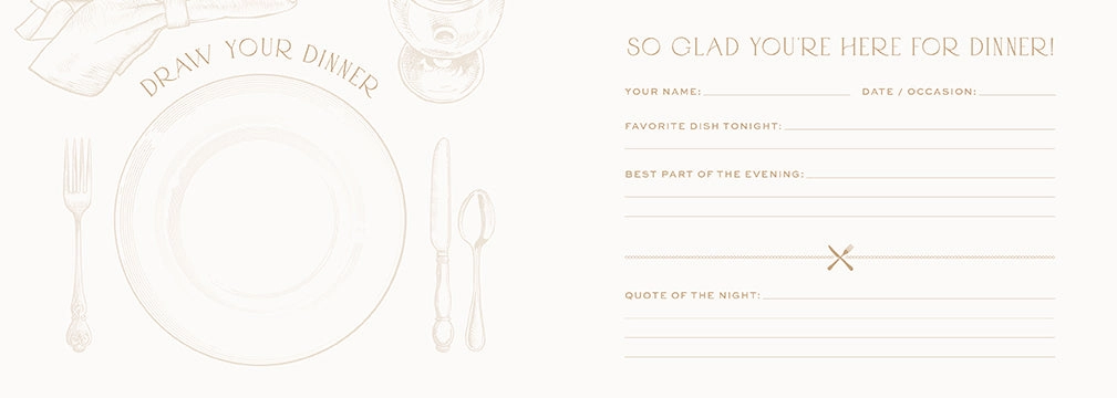 Dinner Party Guest Book multipack trusted