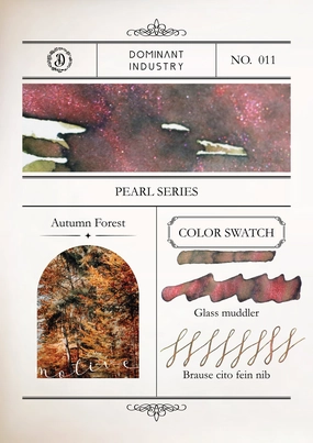 solid Dominant Industry Pearl Ink 25Ml - Autumn Forest