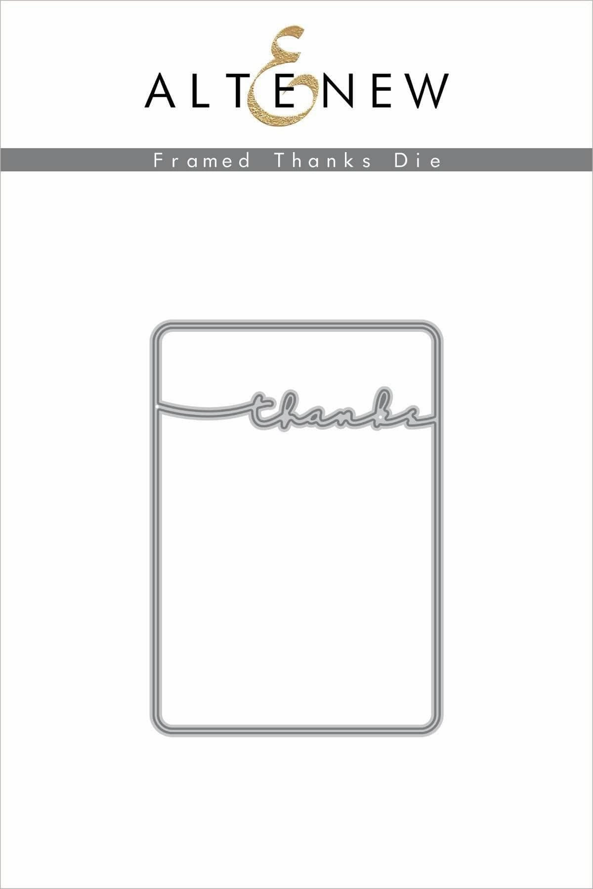Framed Thanks Die wooden