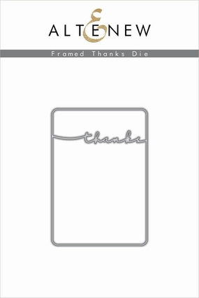 Framed Thanks Die wooden