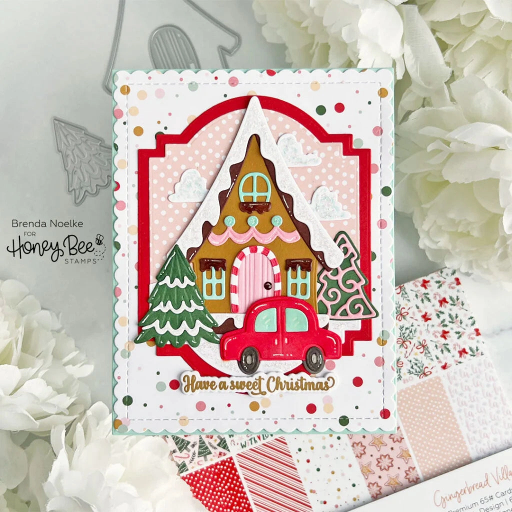 Gingerbread Village Paper Pad 6X8.5 - 24 Double-Sided Sheets durable