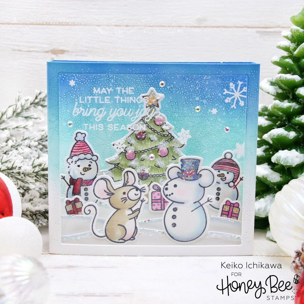 musthave quality Merry Little Mice - 6X8 Stamp Set