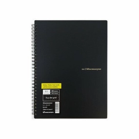 Mnemosyne Spiral Bound N104 B5 Dot Grid Notebook- 7.6X9.9 Inches glass