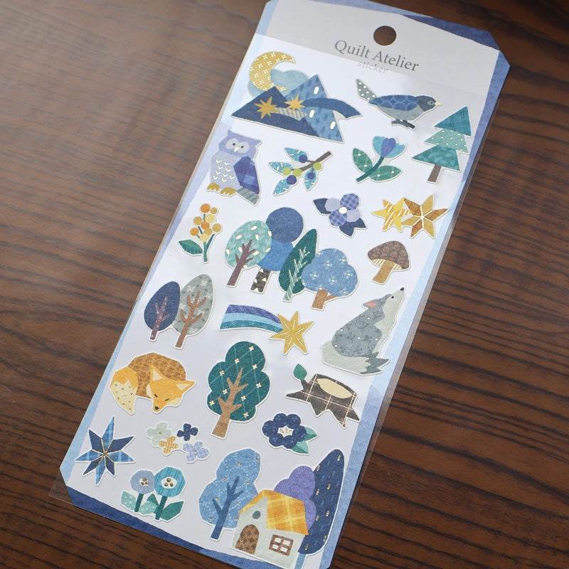 Quilt Atelier Sticker Sheet - Starry Forest ceramic classic