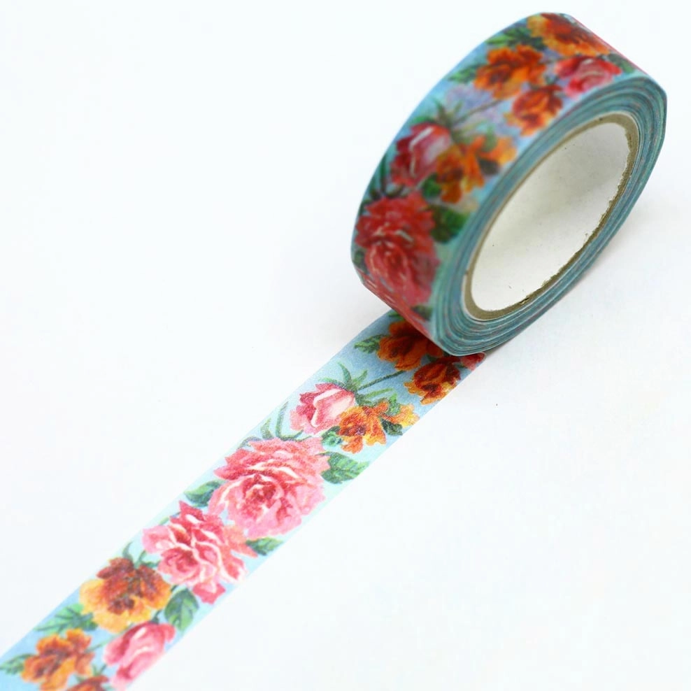 Rose Flower Washi Tape Saien automatic