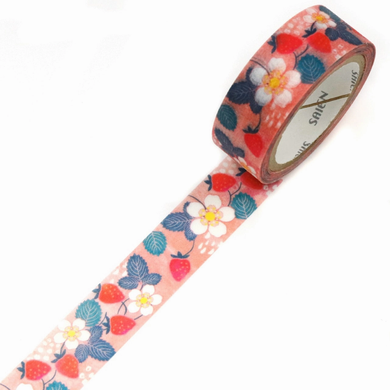 limited Saien Washi Tape - Wild Strawberry