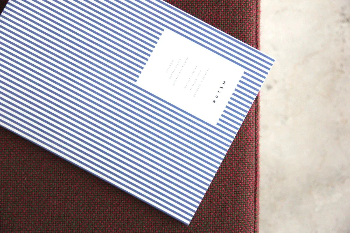stackable Notem Vita Softcover Notebook - Medium, Blue Lines, Dot Grid