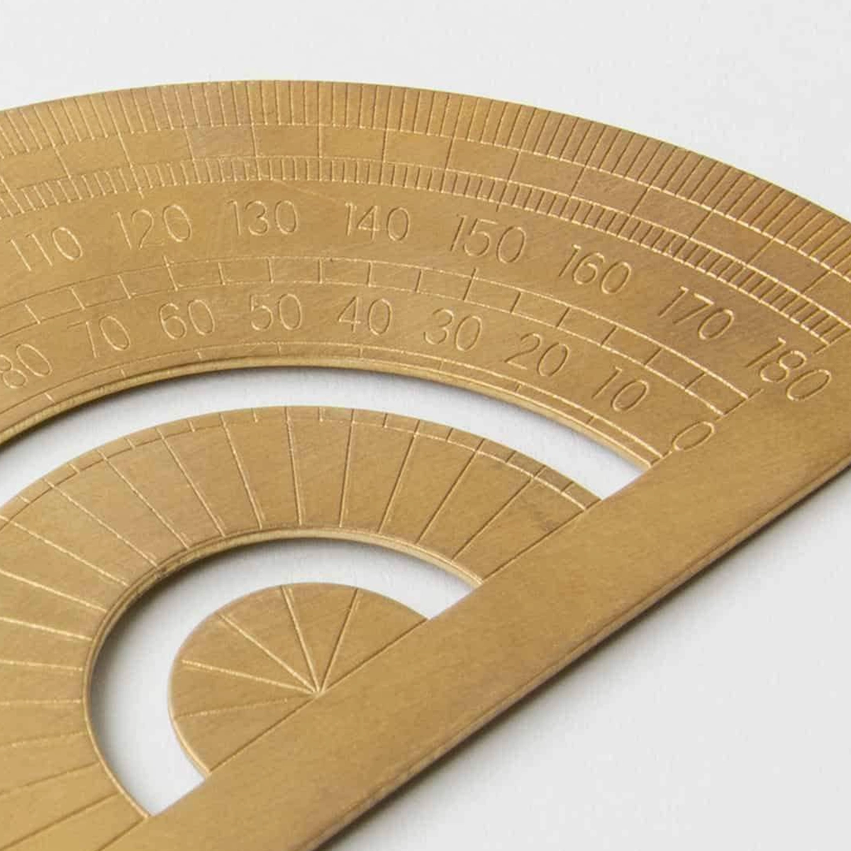 sleek trendy Brass Protractor