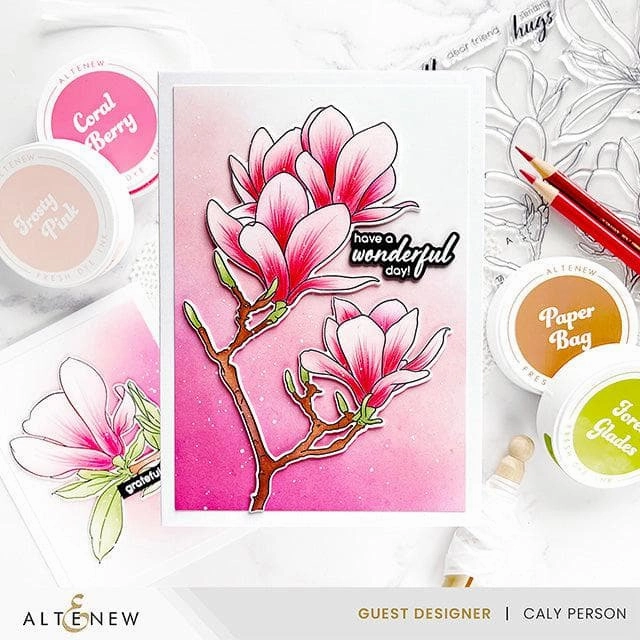 Build-A-Garden: Blushing Magnolias Add-On Die Set bundle