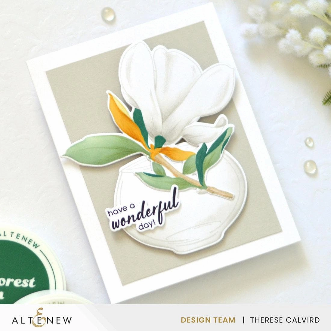 locking Build-A-Garden: Blushing Magnolias Add-On Die Set