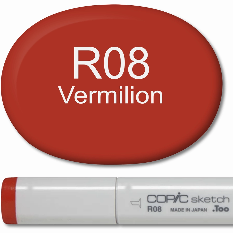 superior Copic Sketch Marker - R08 Vermillion