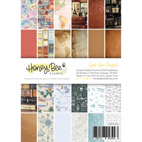Grab Your Passport Paper Pad 6X8.5 - 24 Double-Sided Sheets pastel