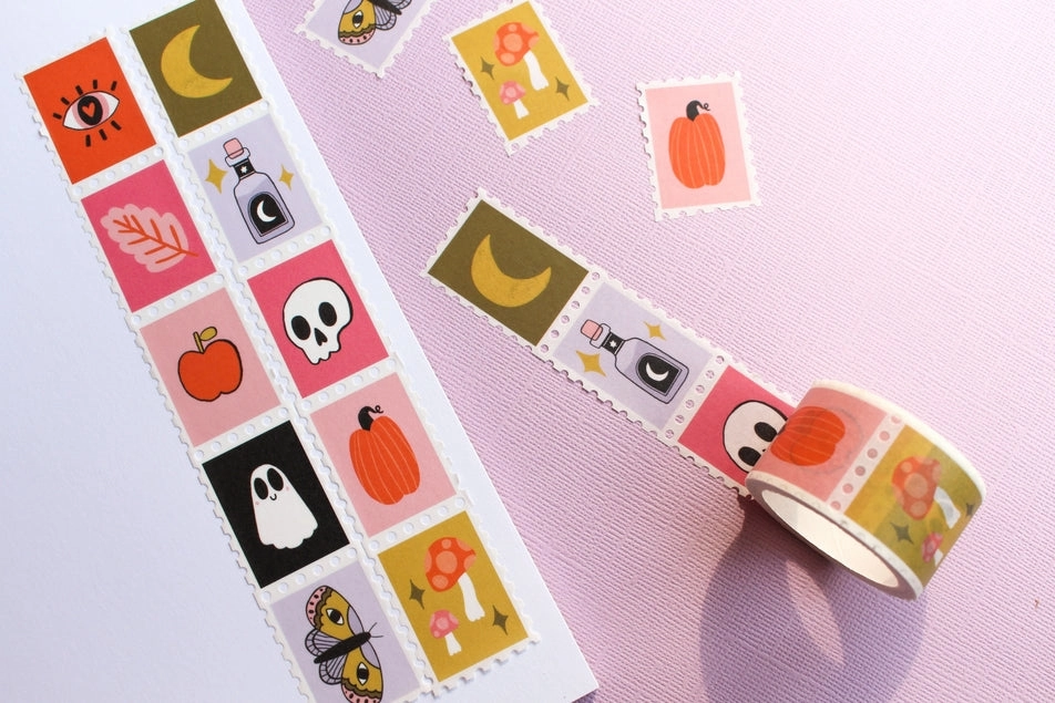 small sleek Halloween Stamp Washi Tape Version 2