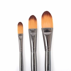 Short Handle Oval Wash Paintbrush deluxe muted