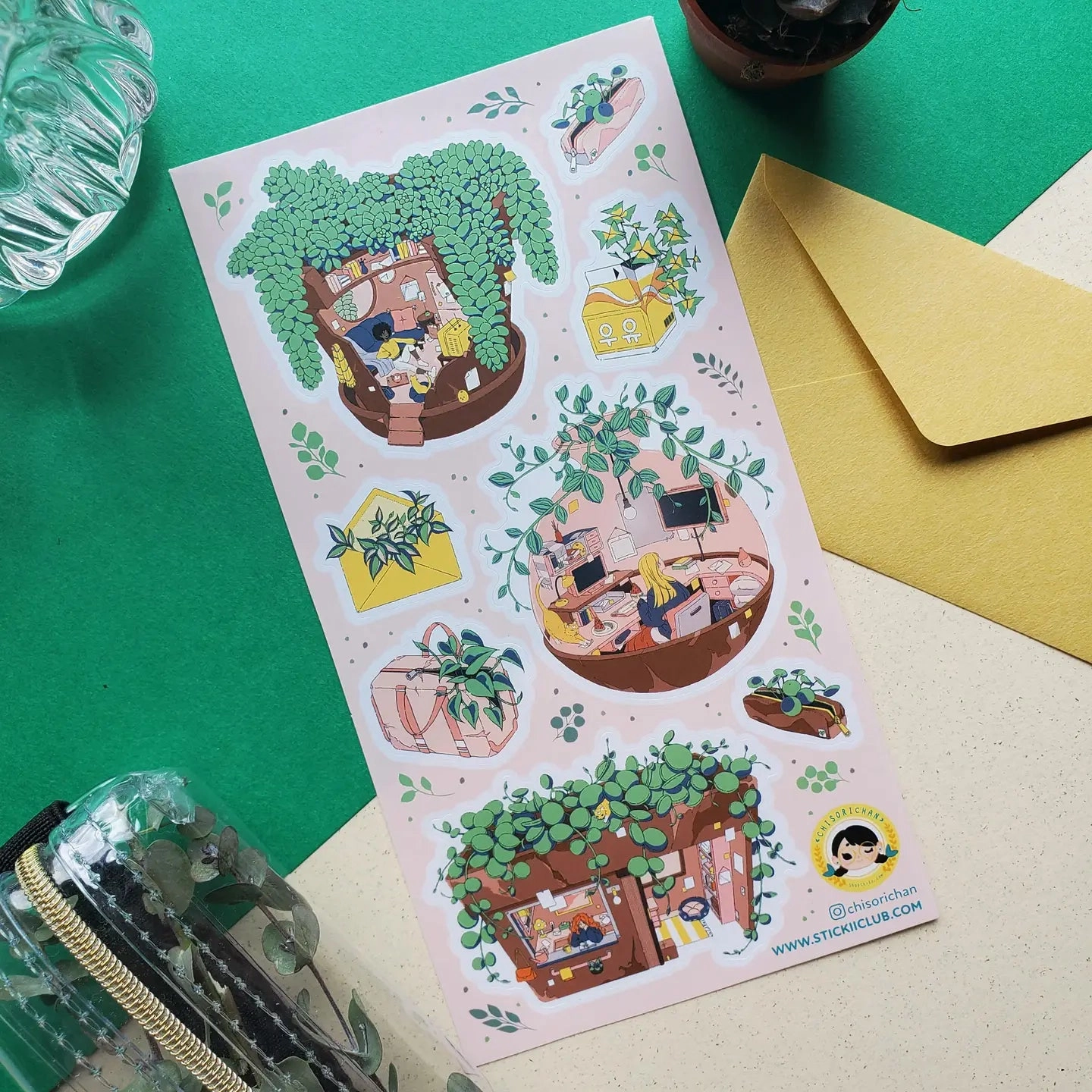 vintage budget Stickii The Plant Life (#1) Sticker Sheet
