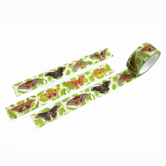 Silk Moths Of The Eastern United States Washi Tape flexible