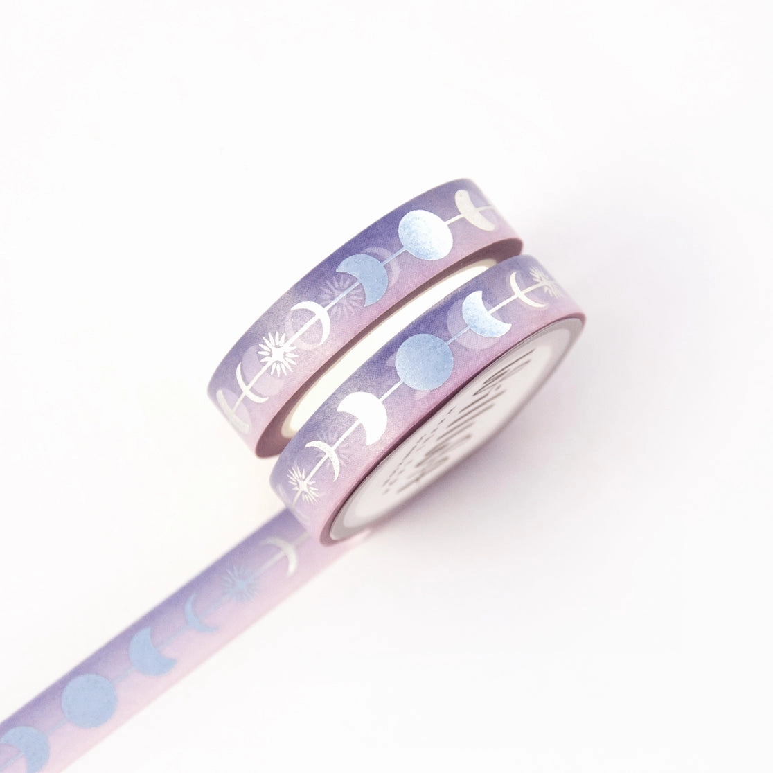 Silver Luna Washi Tape bamboo steel
