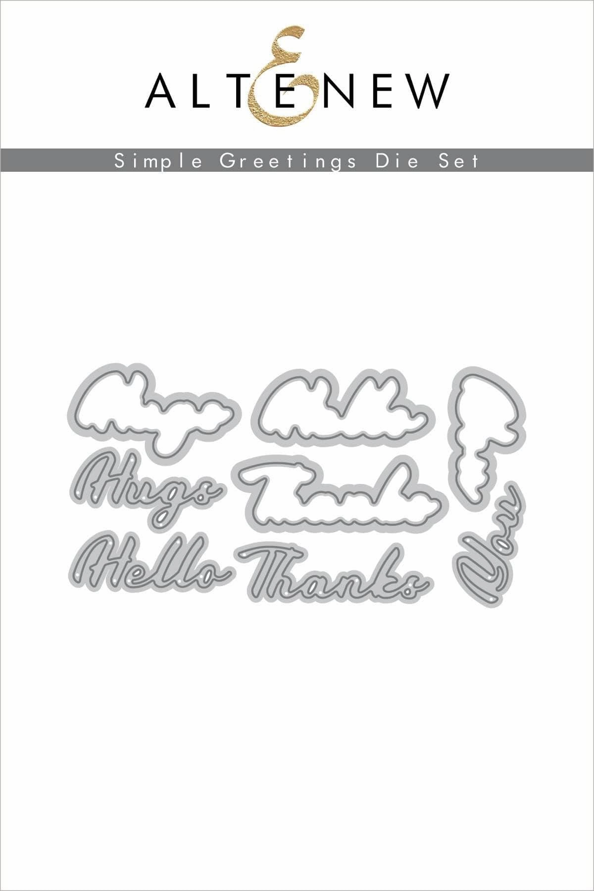 Simple Greetings Die Set luxury