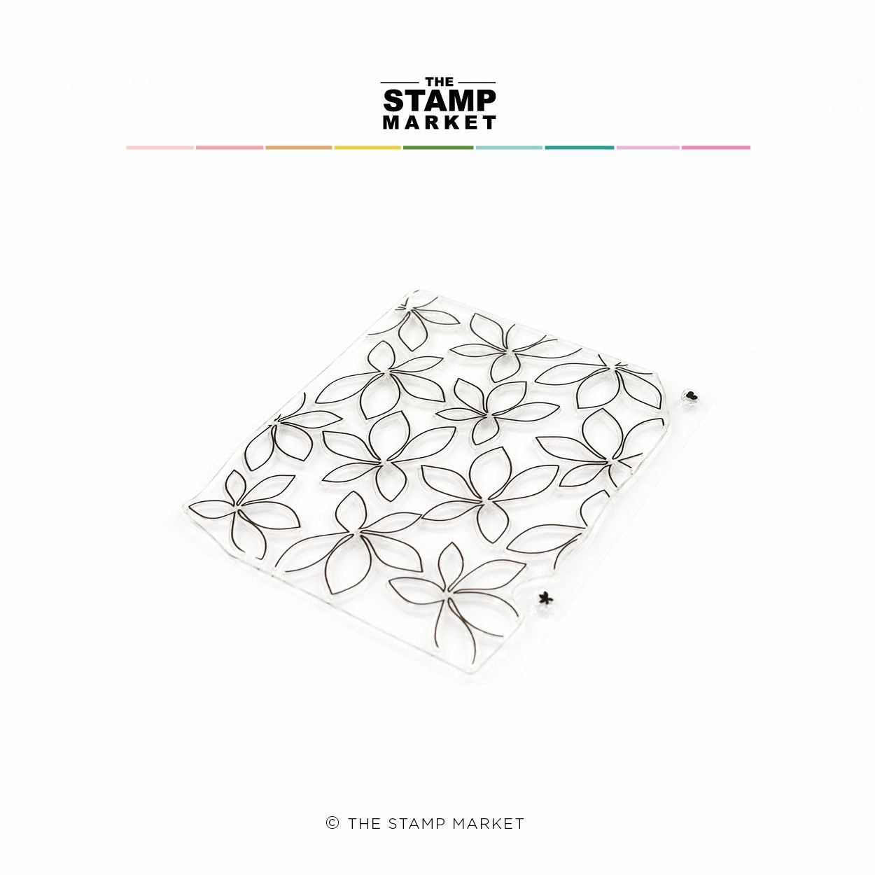 nonslip heatproof Simply Petals Background Stamp