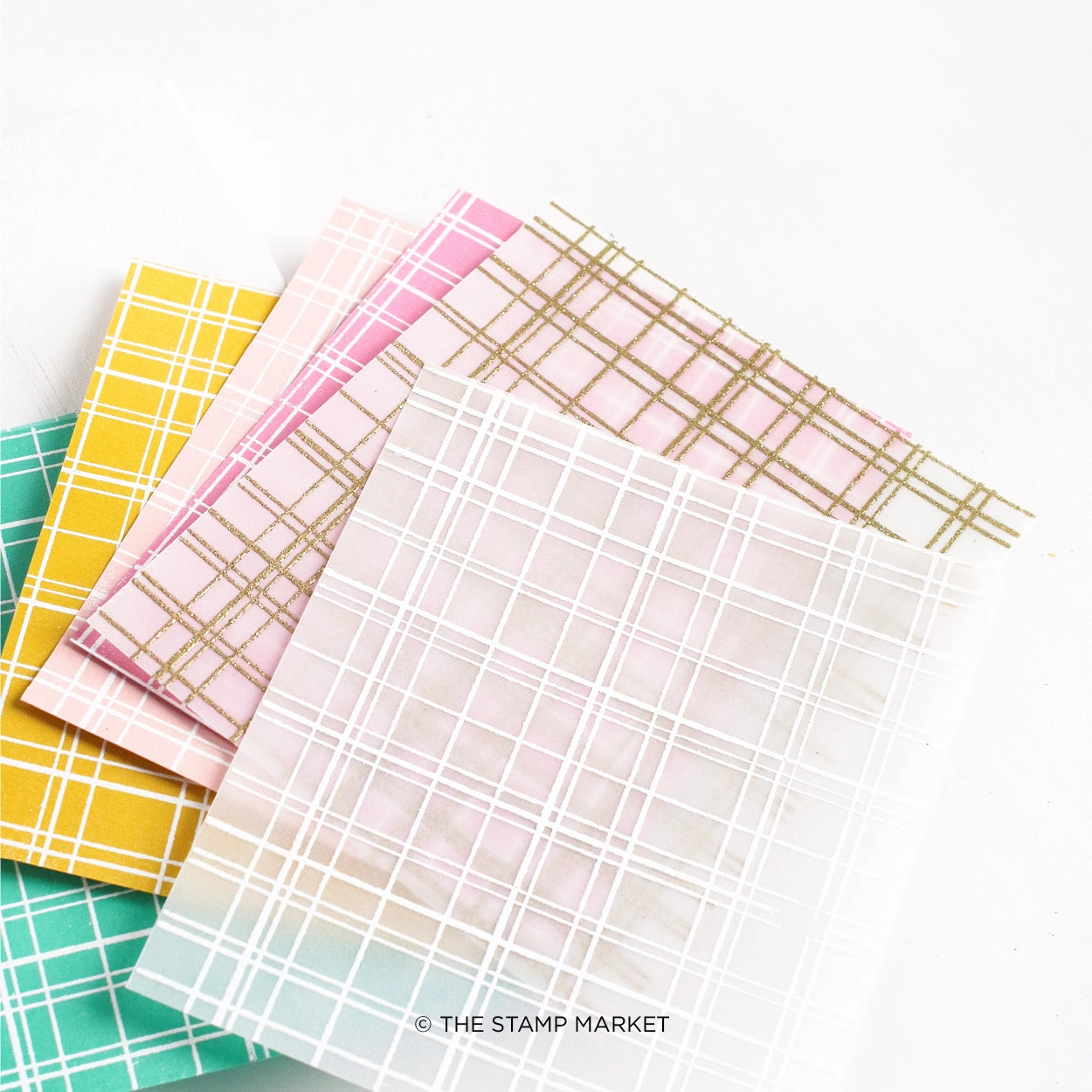 original Simply Plaid Background Stamp