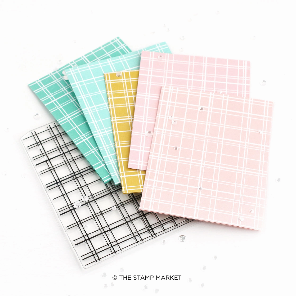 popular Simply Plaid Background Stamp