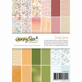 Simply Spring Paper Pad 6X8.5 - 24 Double-Sided Sheets portable