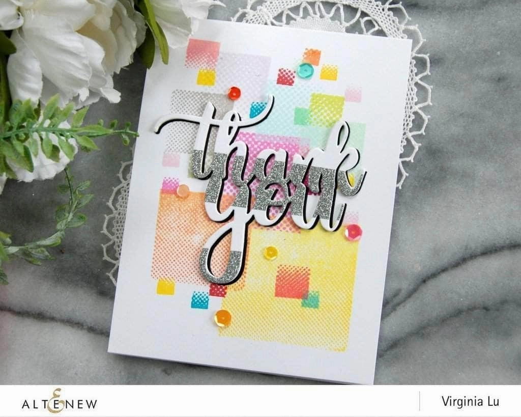 Simply Thank You Die narrow paper