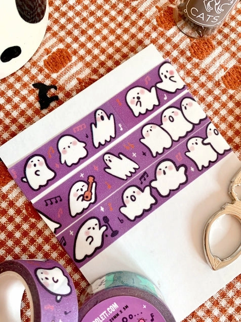 budget nonslip Singing Ghosts Glitter Washi Tape